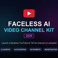 Faceless AI Video Channel Kit 2026 cover